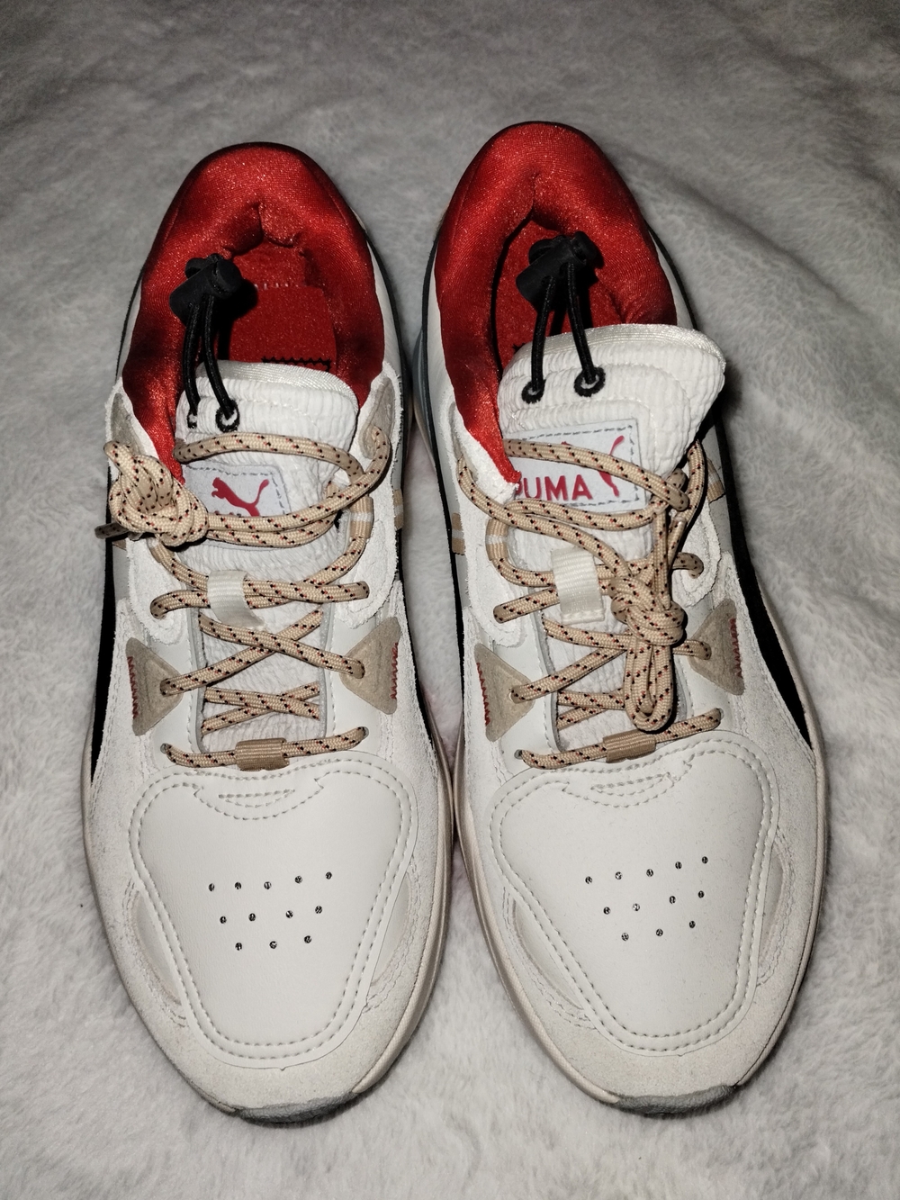 Puma Women's White & Red Athletic Sneakers New Never Been Worn